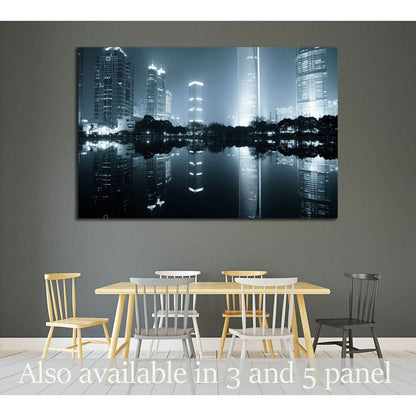 the night view of the lujiazui financial centre in shanghai china №2230 Ready to Hang Canvas PrintCanvas art arrives ready to hang, with hanging accessories included and no additional framing required. Every canvas print is hand-crafted, made on-demand at