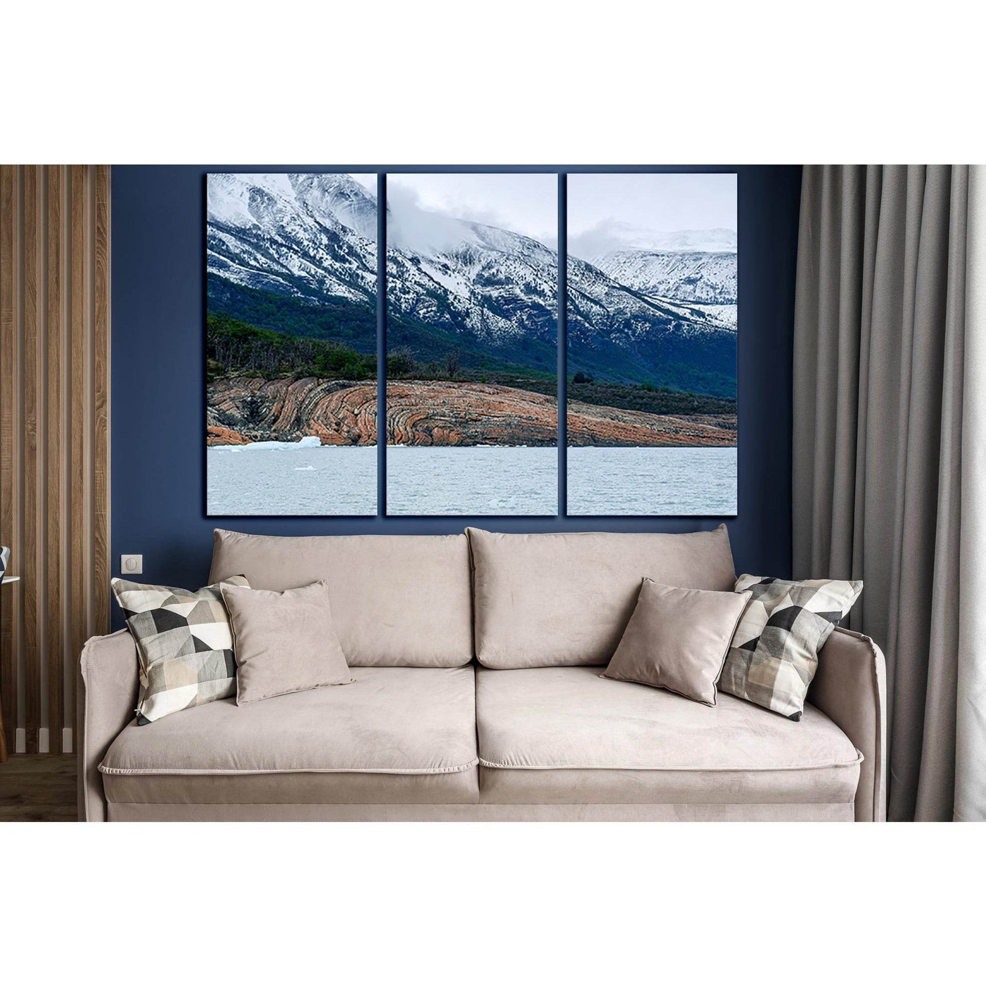 The Perito Moreno Glacier №SL1331 Ready to Hang Canvas Print - Zellart Canvas Prints 0new, ALL_Products, Glacials