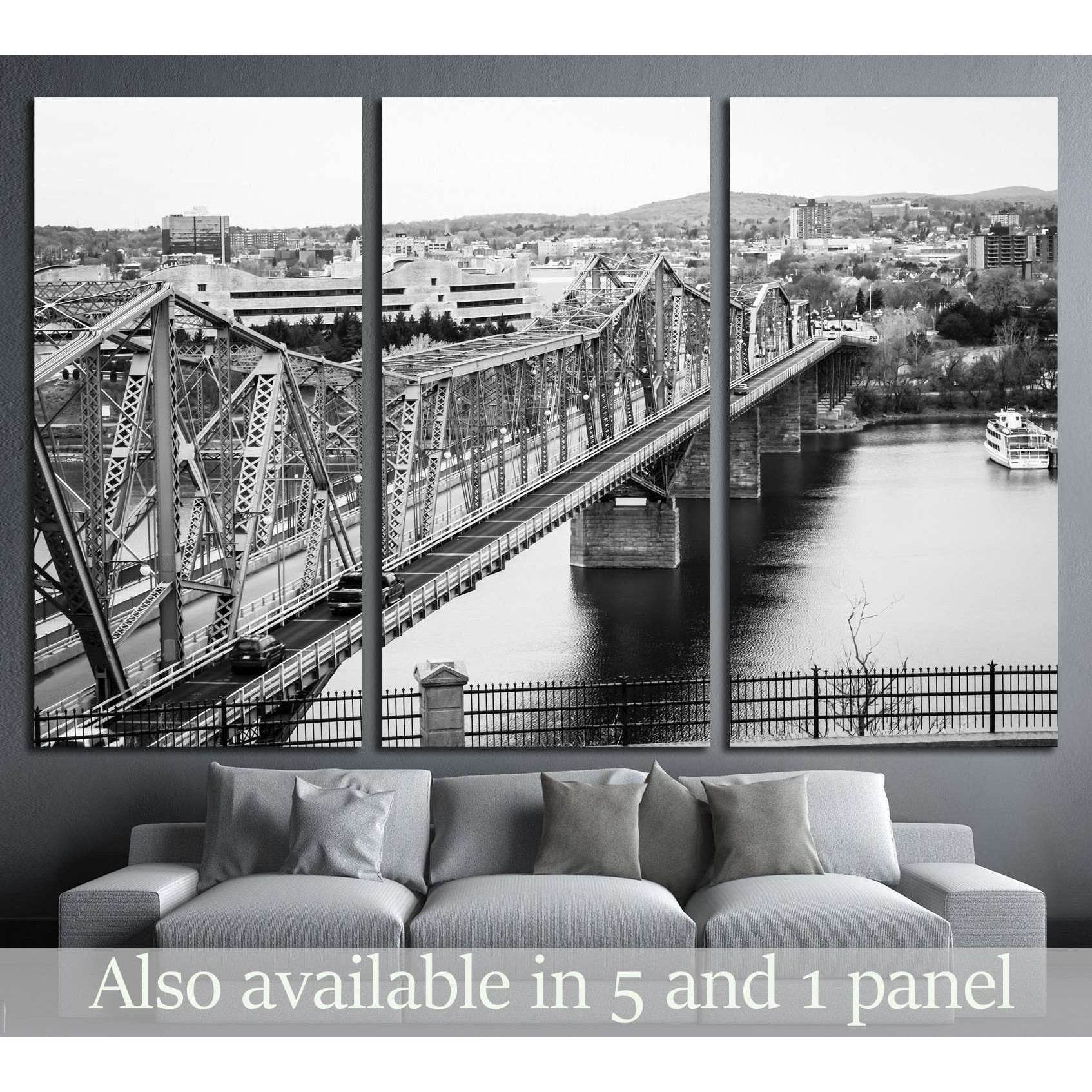 The Royal Alexandra Interprovincial Bridge, Ottawa, Canada №2096 Ready to Hang Canvas Print