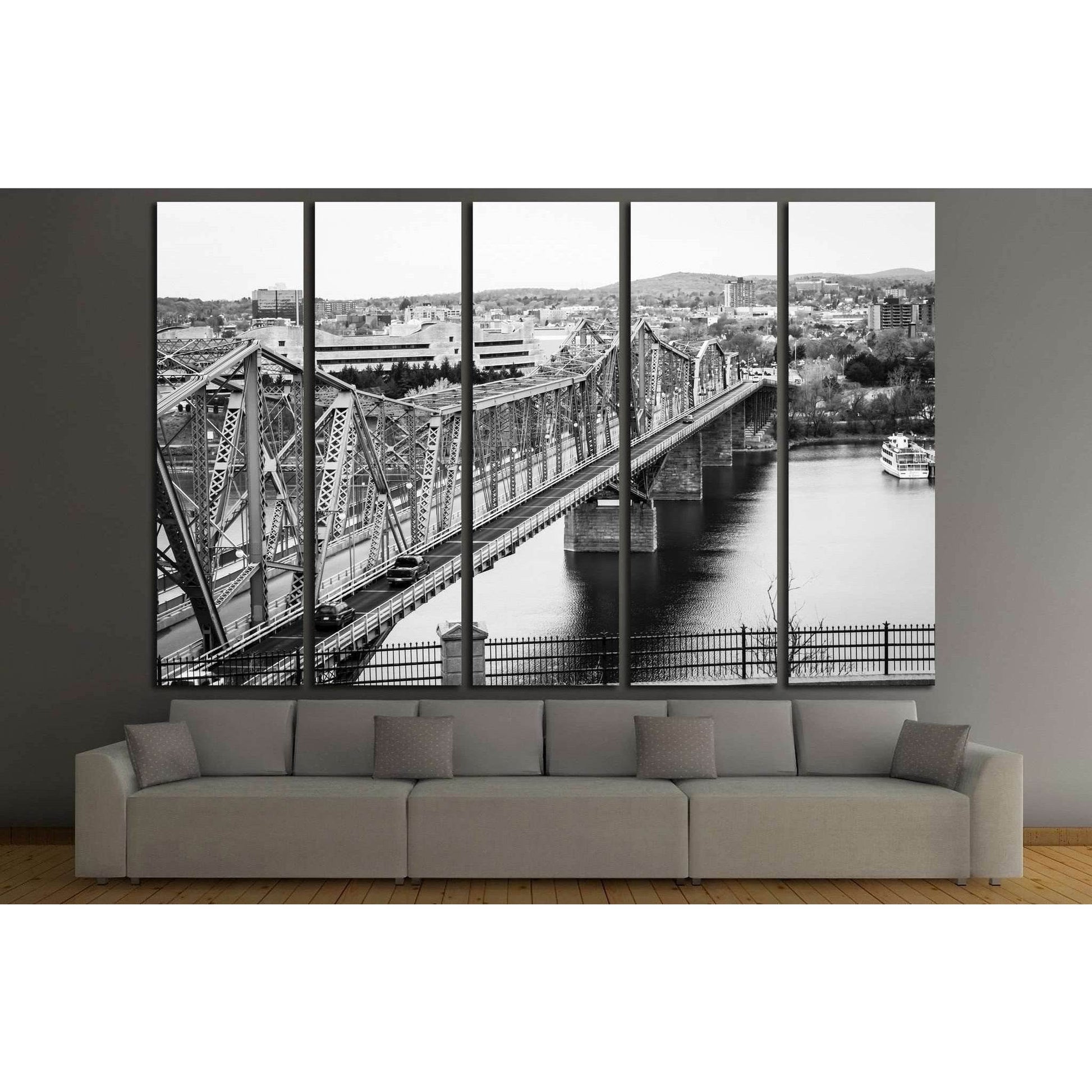 The Royal Alexandra Interprovincial Bridge, Ottawa, Canada №2096 Ready to Hang Canvas PrintCanvas art arrives ready to hang, with hanging accessories included and no additional framing required. Every canvas print is hand-crafted, made on-demand at our wo