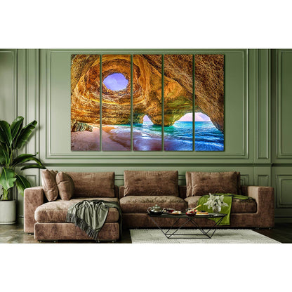 The Sea Cave №SL182 Ready to Hang Canvas Print - Zellart Canvas Prints 0new, ALL_Products, Beach Ocean & Waves