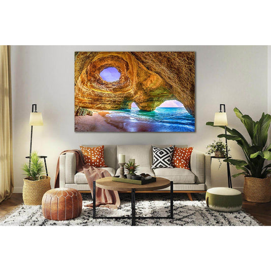 The Sea Cave №SL182 Ready to Hang Canvas Print - Zellart Canvas Prints 0new, ALL_Products, Beach Ocean & Waves
