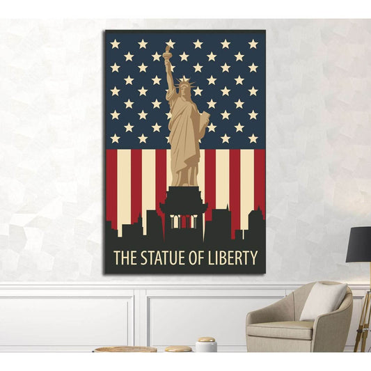 The Statue of Liberty №4523 Ready to Hang Canvas Print - Zellart Canvas Prints ALL_Products, s-4523