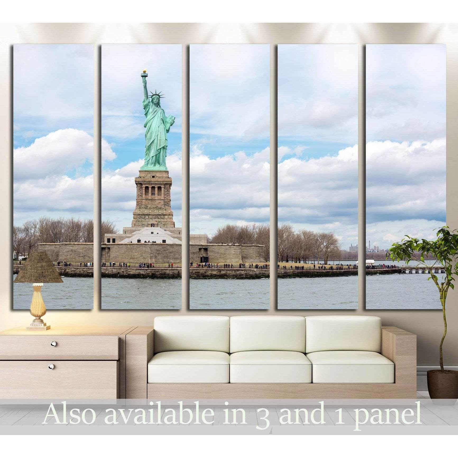 The Statue of Liberty in New York City №1210 Ready to Hang Canvas Print - Zellart Canvas Prints 0_NY_ART, ALL_Products, s-1210