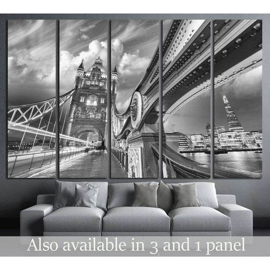 The Tower Bridge, London. Wonderful sunset colors №2261 Ready to Hang Canvas Print - Zellart Canvas Prints ALL_Products, s-2261