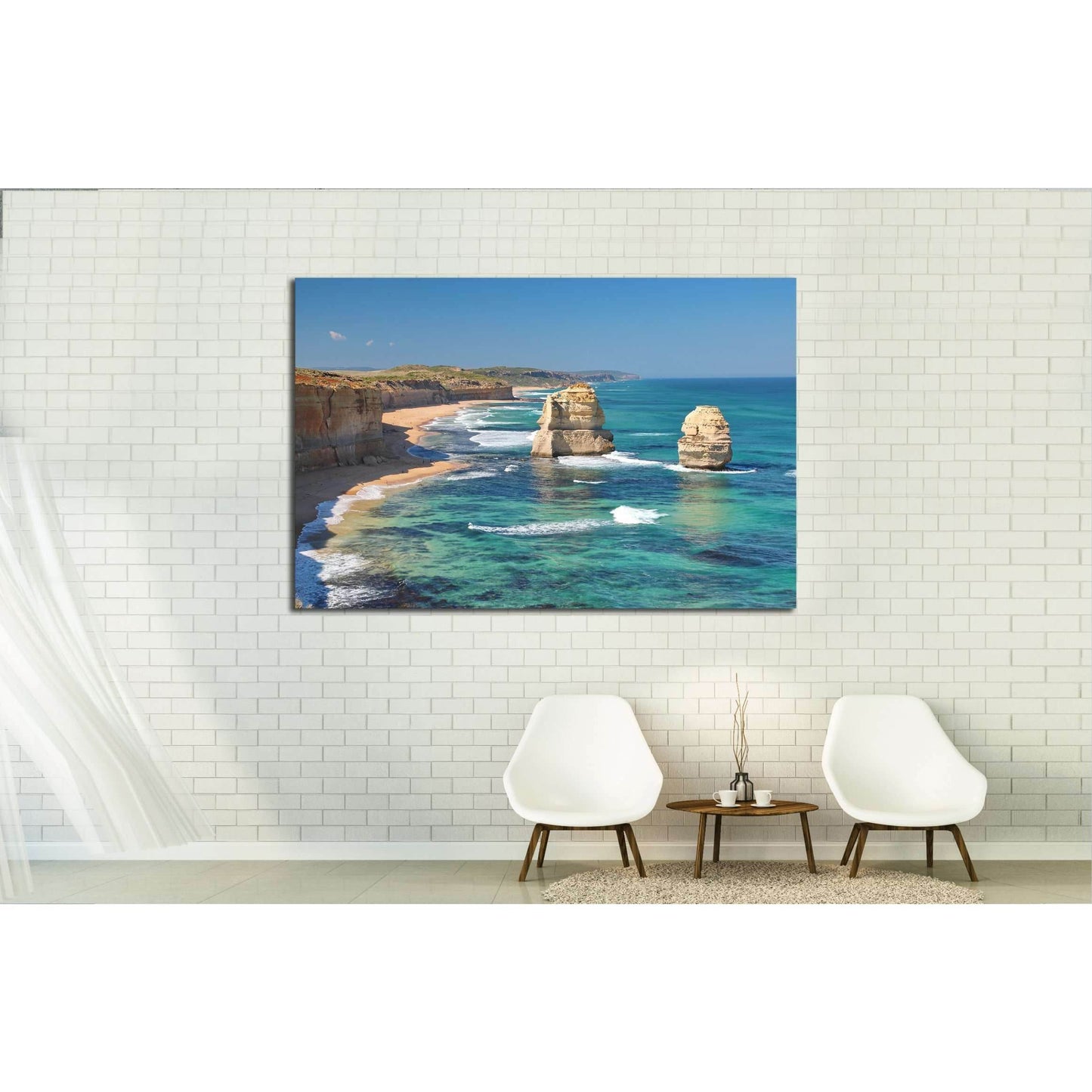 The Twelve Apostles, Australia №2697 Ready to Hang Canvas Print - Zellart Canvas Prints ALL_Products, s-2697