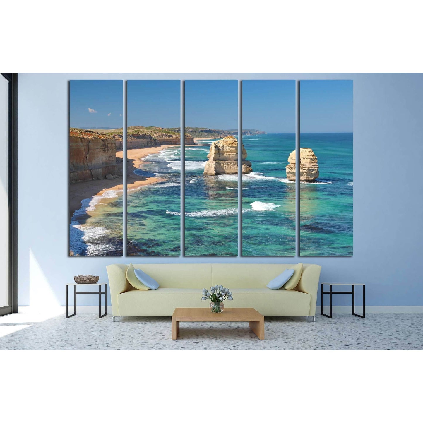The Twelve Apostles, Australia №2697 Ready to Hang Canvas Print - Zellart Canvas Prints ALL_Products, s-2697