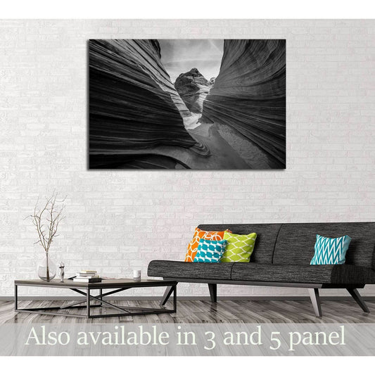 The Wave, Arizona Black and White №2930 Ready to Hang Canvas PrintCanvas art arrives ready to hang, with hanging accessories included and no additional framing required. Every canvas print is hand-crafted, made on-demand at our workshop and expertly stret