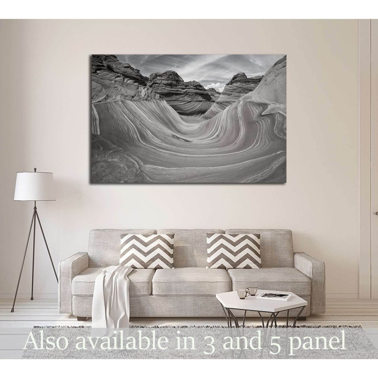 The Wave black and white №2929 Ready to Hang Canvas PrintCanvas art arrives ready to hang, with hanging accessories included and no additional framing required. Every canvas print is hand-crafted, made on-demand at our workshop and expertly stretched arou
