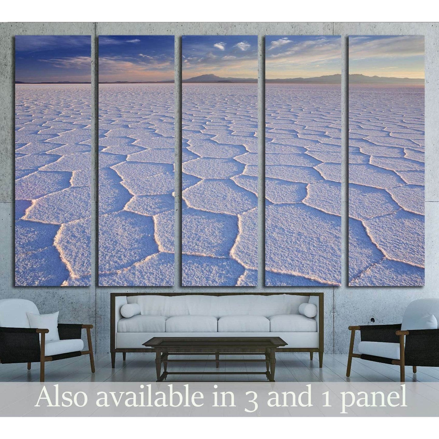 The world's largest salt flat, Salar de Uyuni in Bolivia, photographed at sunrise №1981 Ready to Hang Canvas PrintCanvas art arrives ready to hang, with hanging accessories included and no additional framing required. Every canvas print is hand-crafted, m