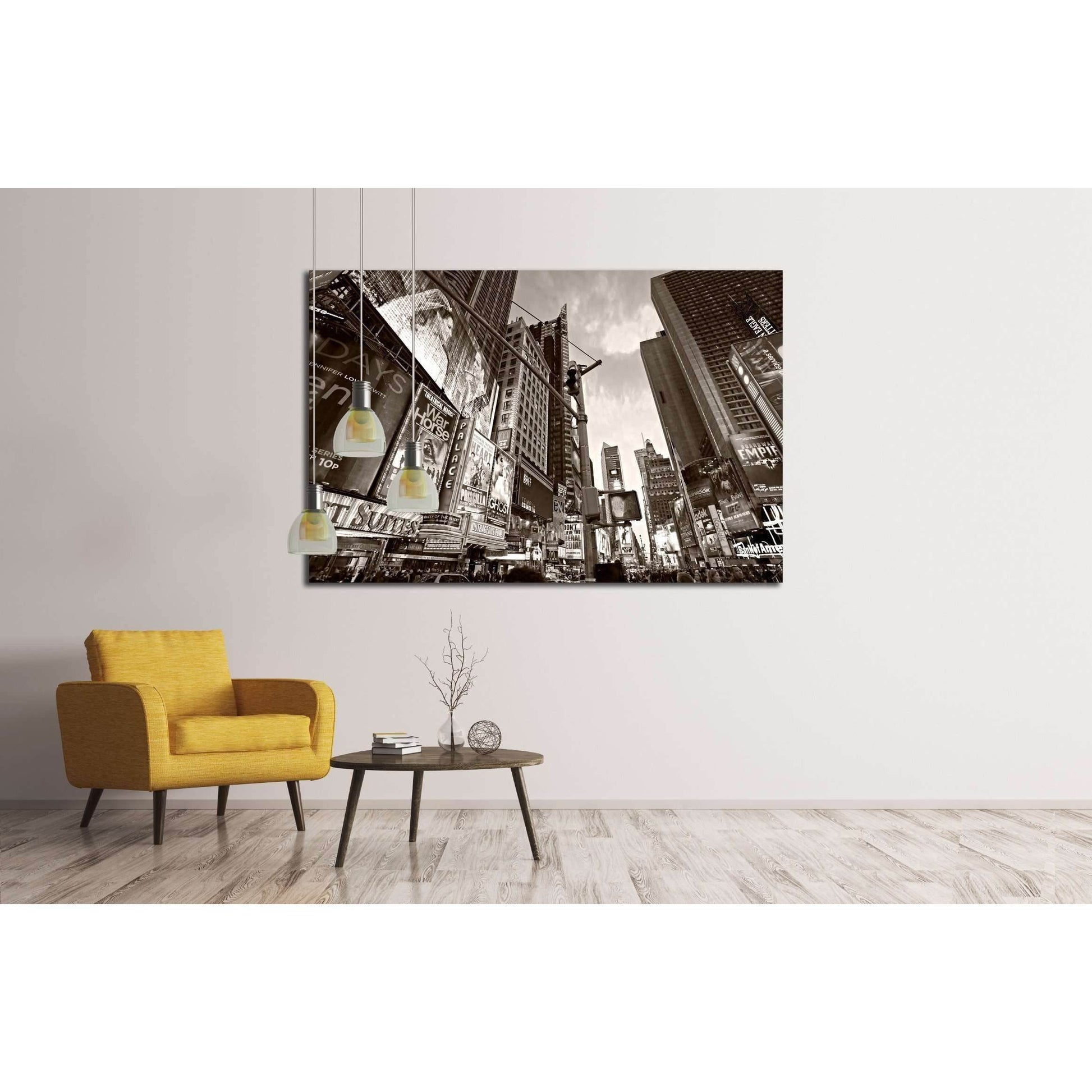 Times Square, Broadway Theaters and animated LED signs, Manhattan, New York City. USA. №2241 Ready to Hang Canvas Print - Zellart Canvas Prints 0_NY_ART, ALL_Products, s-2241