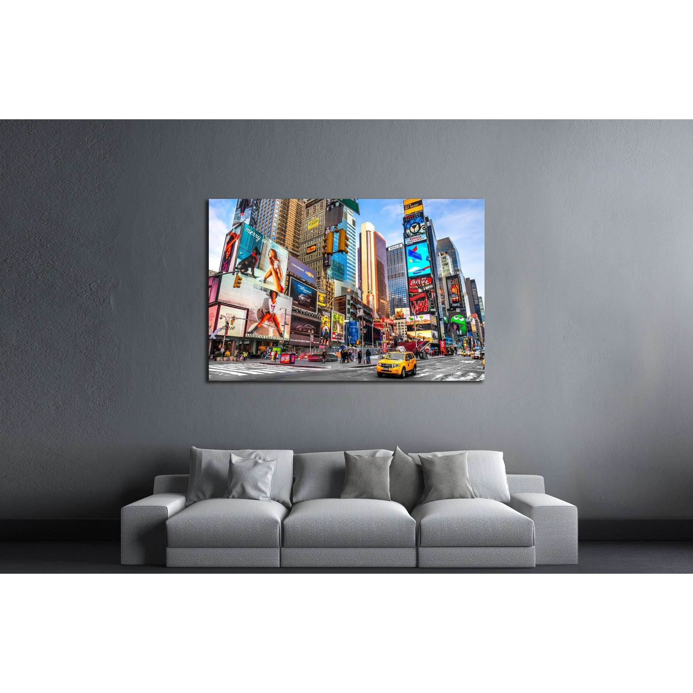 Times Square, Manhattan, New York City №2287 Ready to Hang Canvas Print