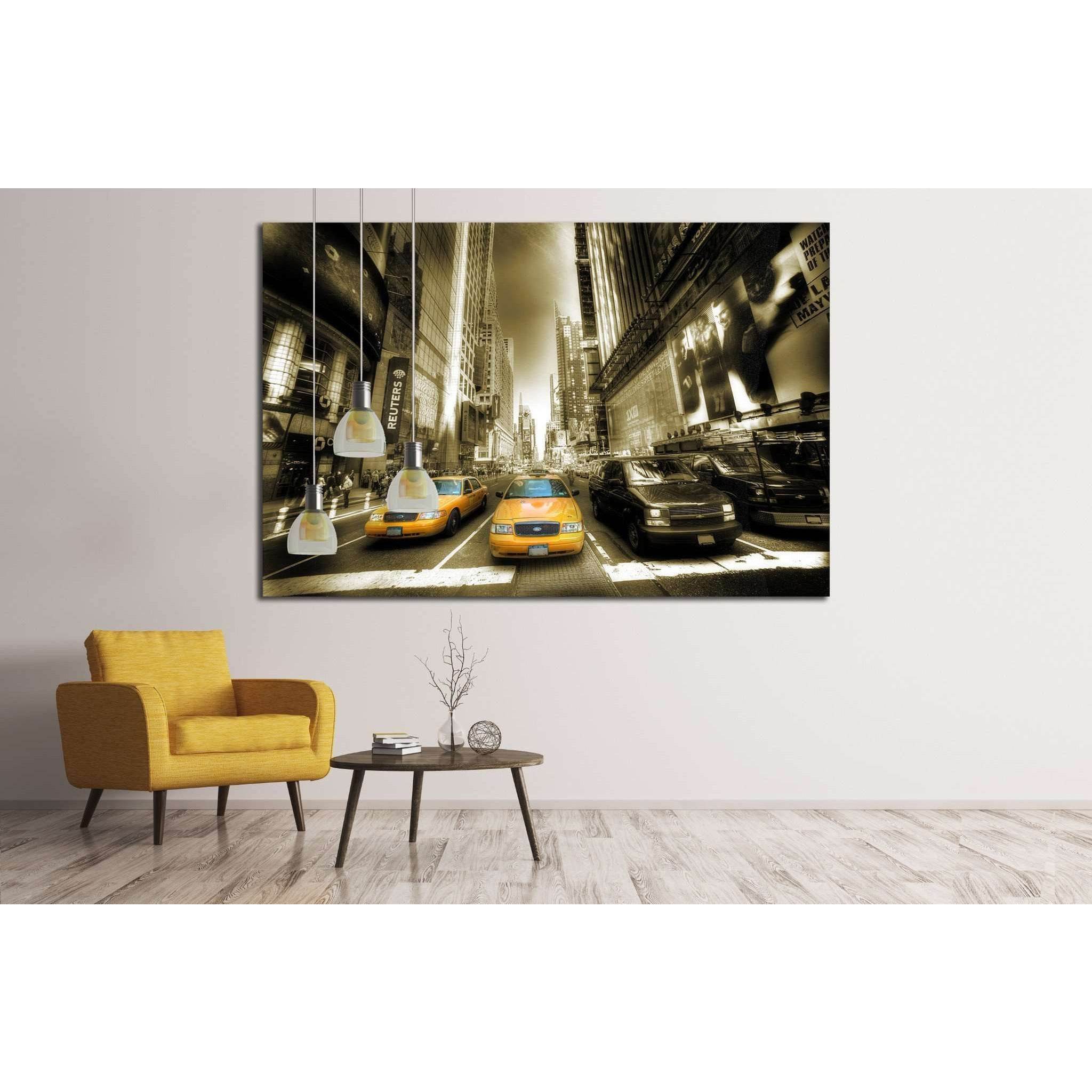 Times Square - Manhattan №1503 Ready to Hang Canvas Print