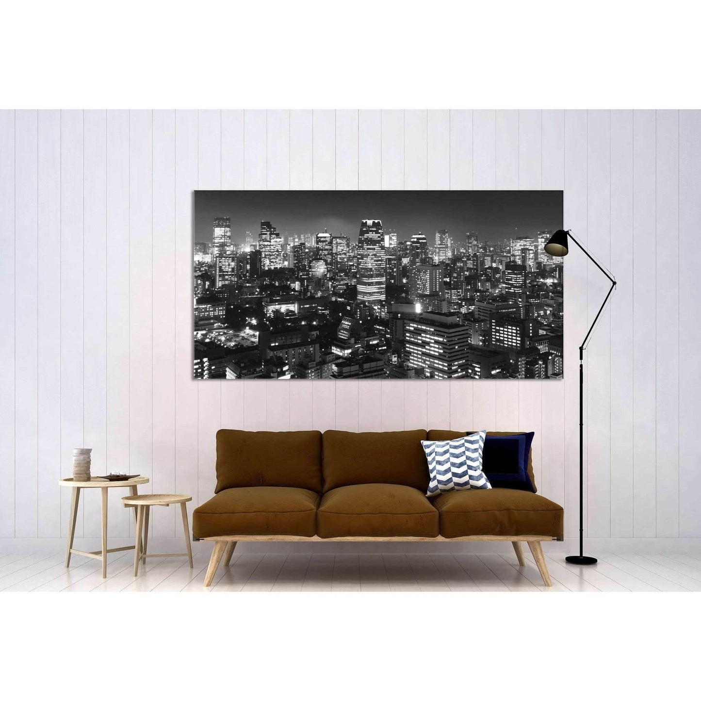 Tokyo Panorama №3021 Ready to Hang Canvas Print - Zellart Canvas Prints ALL_Products, z-3021