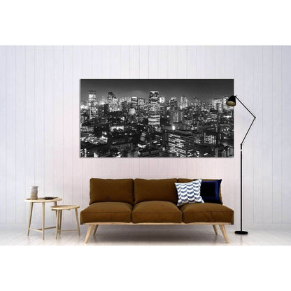 Tokyo Panorama №3021 Ready to Hang Canvas Print - Zellart Canvas Prints ALL_Products, z-3021