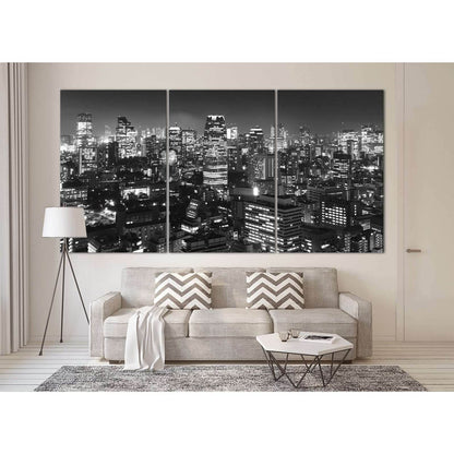 Tokyo Panorama №3021 Ready to Hang Canvas Print - Zellart Canvas Prints ALL_Products, z-3021