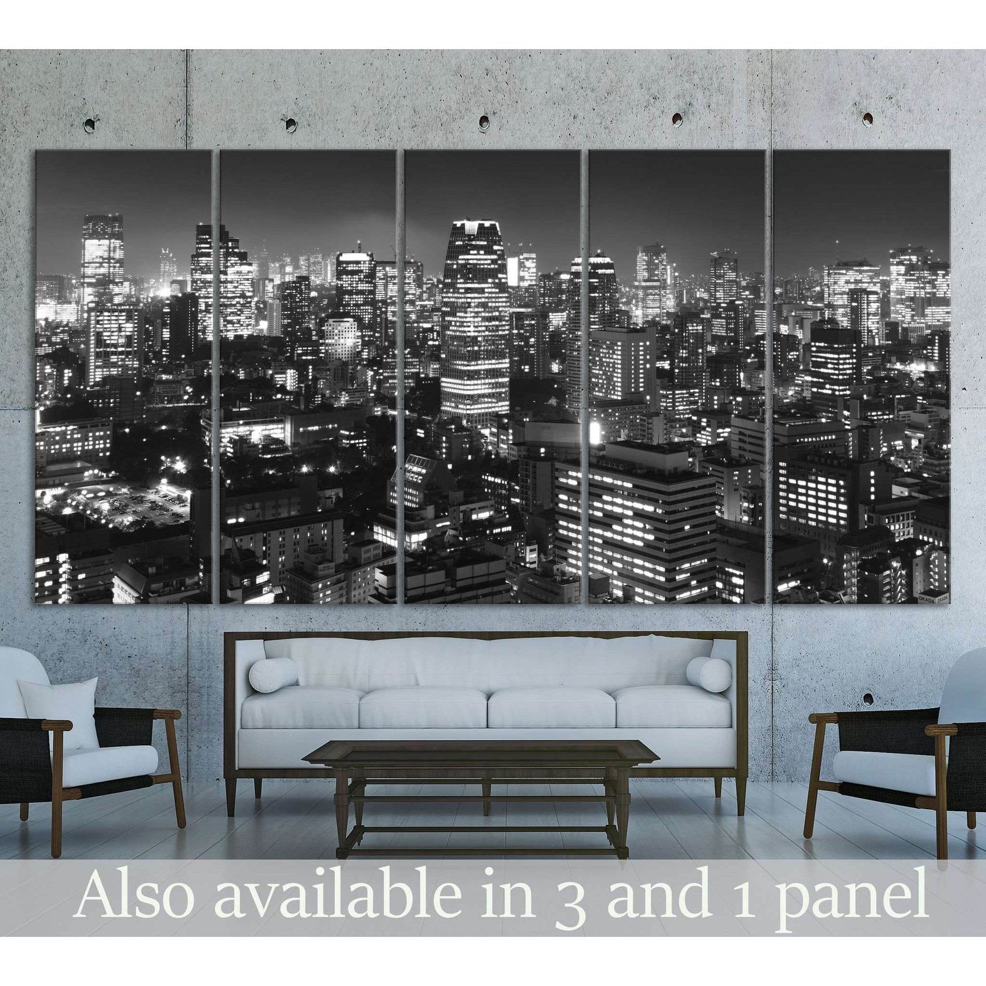 Tokyo Panorama №3021 Ready to Hang Canvas PrintCanvas art arrives ready to hang, with hanging accessories included and no additional framing required. Every canvas print is hand-crafted, made on-demand at our workshop and expertly stretched around 100% No
