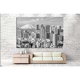 Tokyo skyline and Mountain fuji in Japan №1280 Ready to Hang Canvas Print
