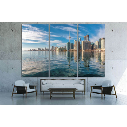 Toronto city skyline and reflection in the lake at sunset, Ontario, Canada №2012 Ready to Hang Canvas PrintCanvas art arrives ready to hang, with hanging accessories included and no additional framing required. Every canvas print is hand-crafted, made on-