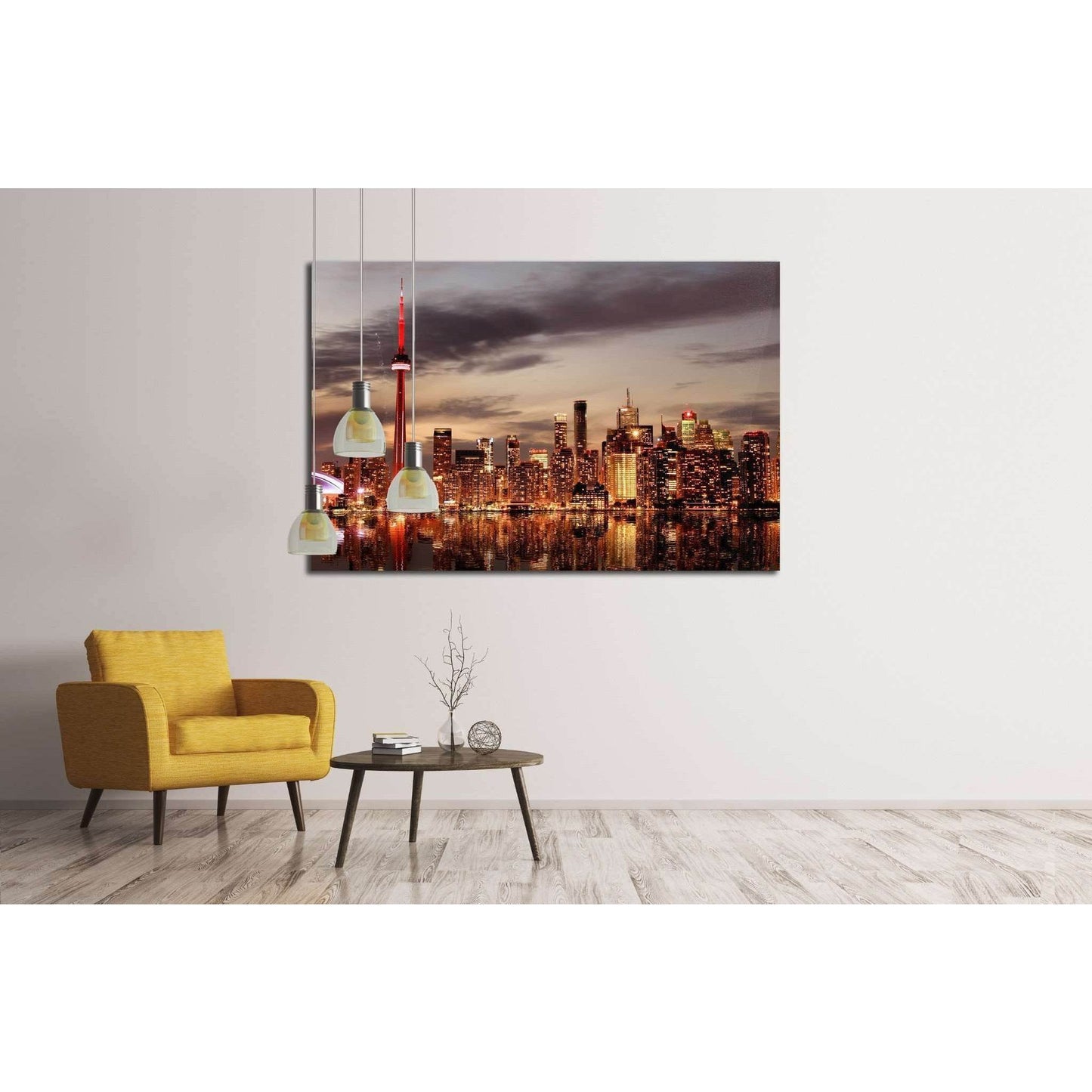 Toronto Skyline at sunset, Ontario, Canada №2069 Ready to Hang Canvas Print - Zellart Canvas Prints ALL_Products, s-2069