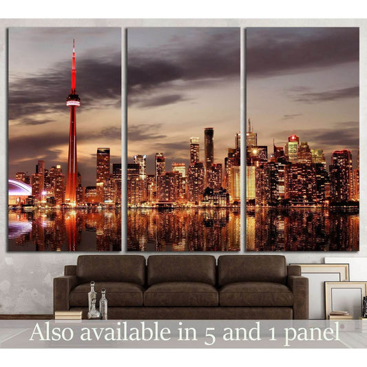 Toronto Skyline at sunset, Ontario, Canada №2069 Ready to Hang Canvas PrintCanvas art arrives ready to hang, with hanging accessories included and no additional framing required. Every canvas print is hand-crafted, made on-demand at our workshop and exper