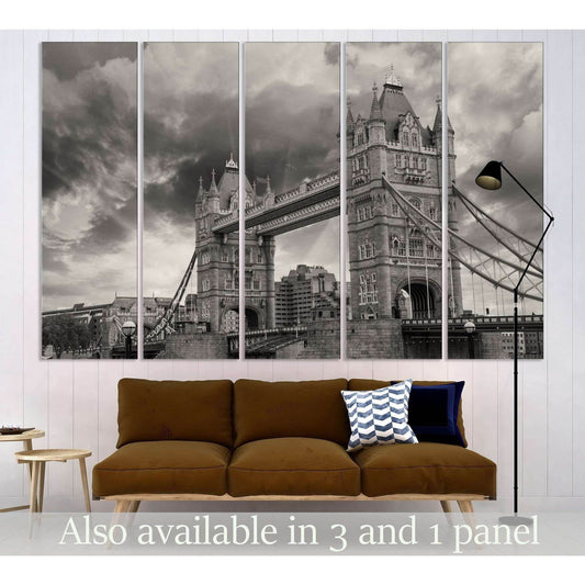 Tower Bridge №3006 Ready to Hang Canvas Print - Zellart Canvas Prints ALL_Products, z-3006