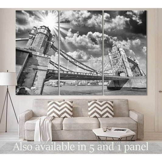 Tower Bridge №3007 Ready to Hang Canvas Print - Zellart Canvas Prints ALL_Products, z-3007