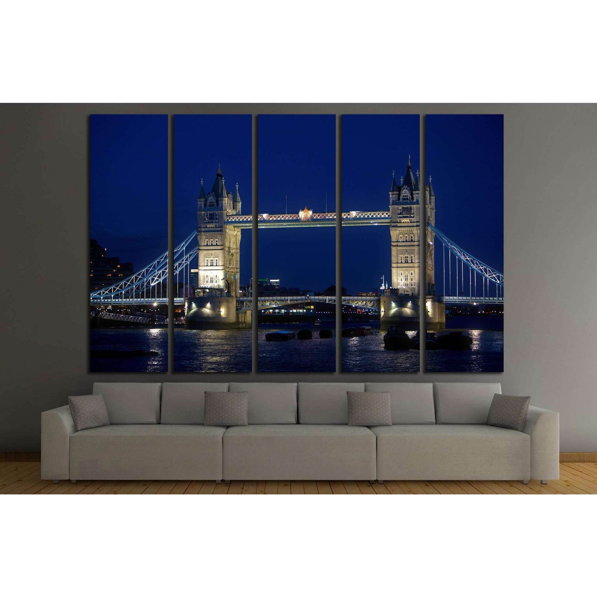 Tower bridge in London №781 Ready to Hang Canvas Print - Zellart Canvas Prints ALL_Products, s-781