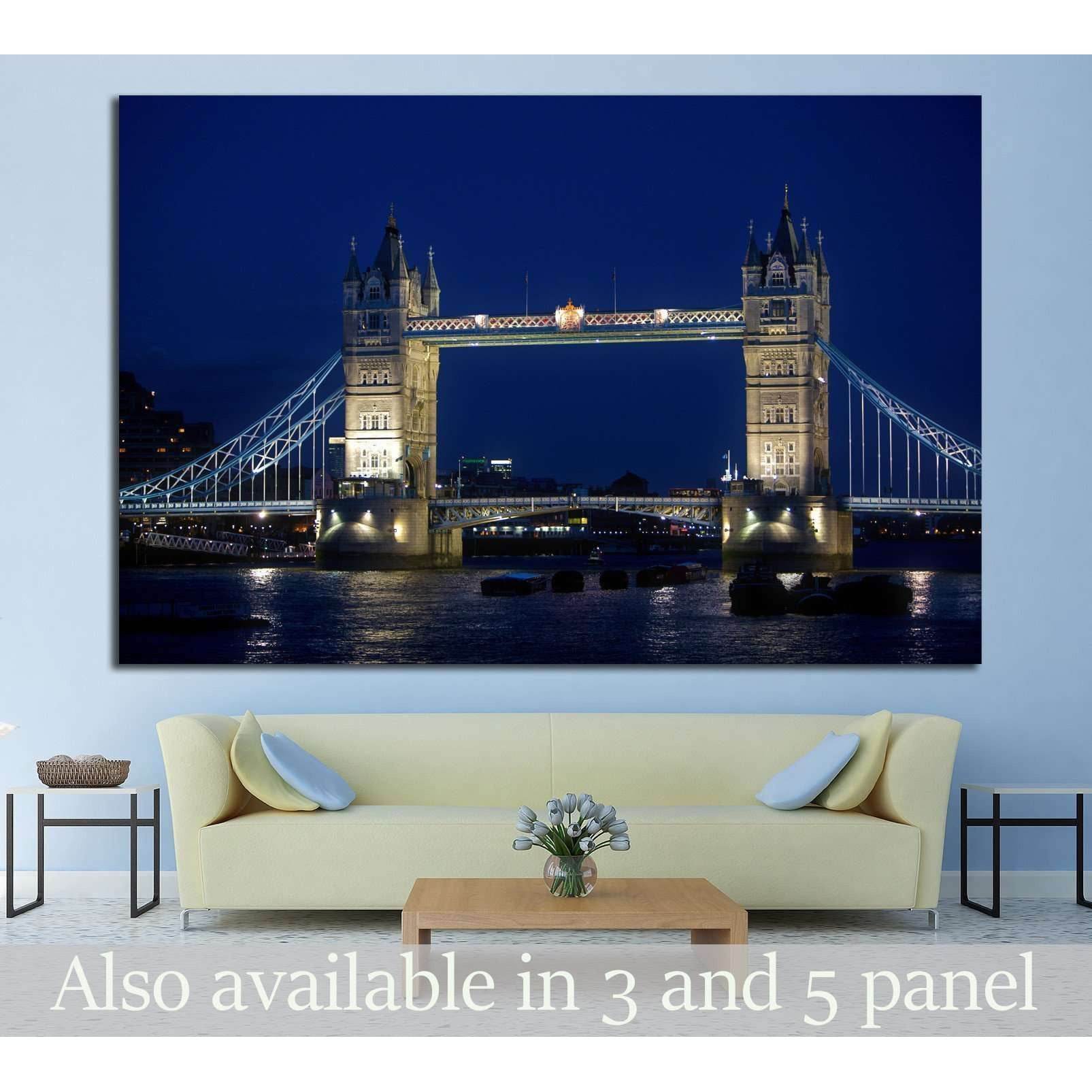Tower bridge in London №781 Ready to Hang Canvas Print - Zellart Canvas Prints ALL_Products, s-781