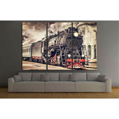 Train №231 Ready to Hang Canvas Print - Zellart Canvas Prints ALL_Products, wd-231