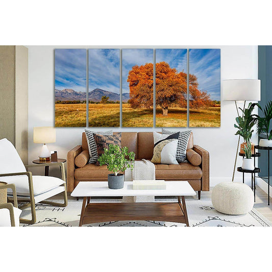 Tree In Sierra Trailer Park №SL813 Ready to Hang Canvas Print - Zellart Canvas Prints 0new, ALL_Products, Trees Wall Art