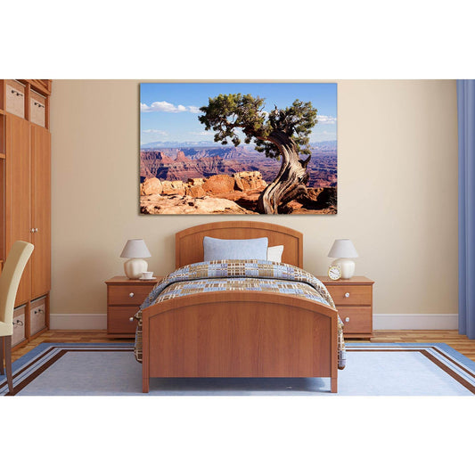 Tree Near A Cliff №SL1082 Ready to Hang Canvas Print - Zellart Canvas Prints 0new, ALL_Products, Trees Wall Art