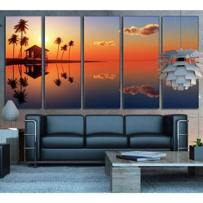 Tropical Beach №754 Ready to Hang Canvas Print - Zellart Canvas Prints ALL_Products, autopostr_pinterest_65155, autopostr_pinterest_65157, autopostr_pinterest_65158, autopostr_pinterest_65160