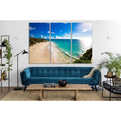 Tropical Beach Sunny Day №SL119 Ready to Hang Canvas Print - Zellart Canvas Prints 0new, ALL_Products, Beach Ocean & Waves