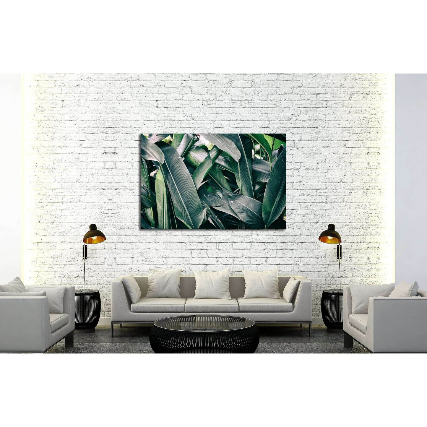 tropical leaves №2825 Ready to Hang Canvas PrintCanvas art arrives ready to hang, with hanging accessories included and no additional framing required. Every canvas print is hand-crafted, made on-demand at our workshop and expertly stretched around 100% N