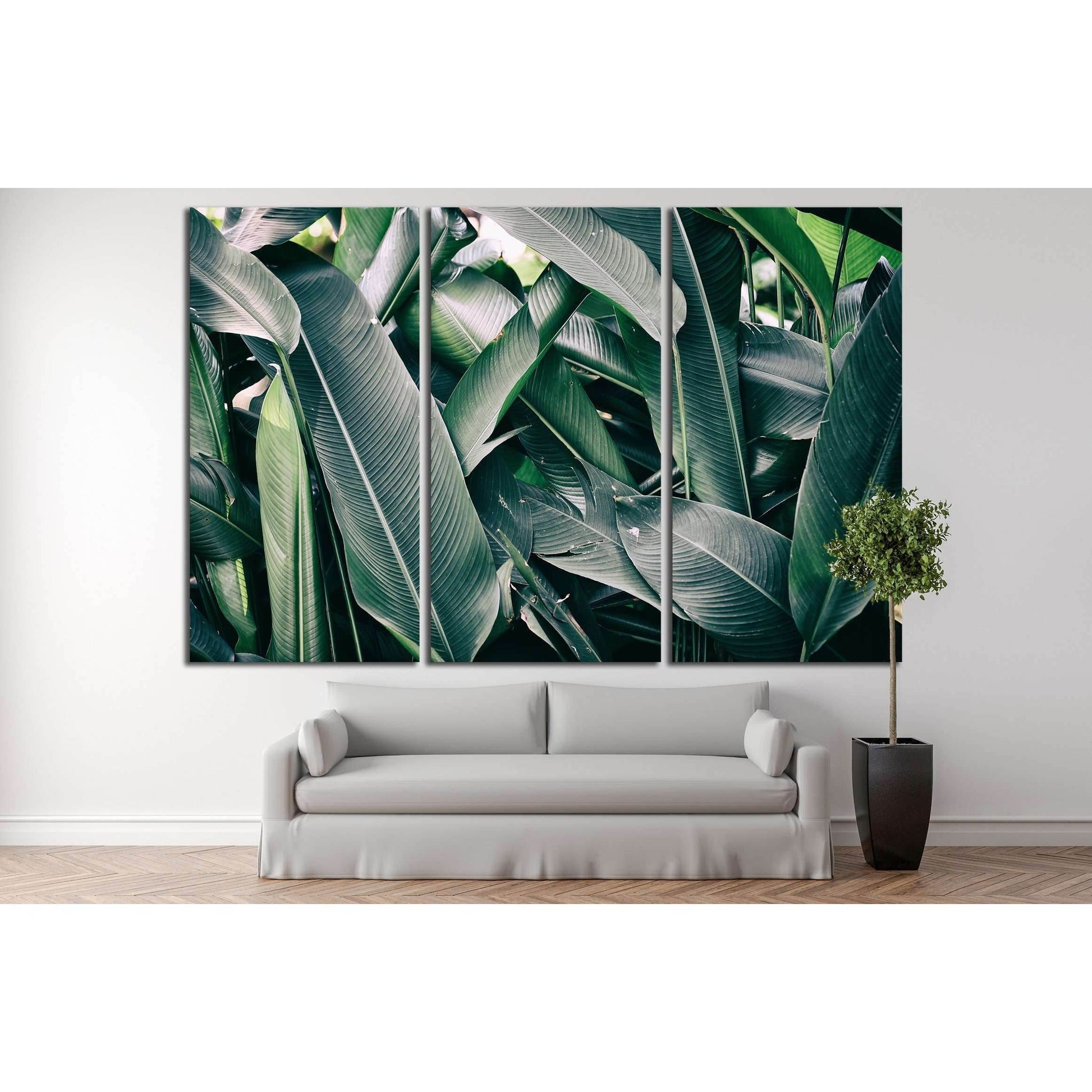 tropical leaves №2825 Ready to Hang Canvas Print - Zellart Canvas Prints ALL_Products, s-2825