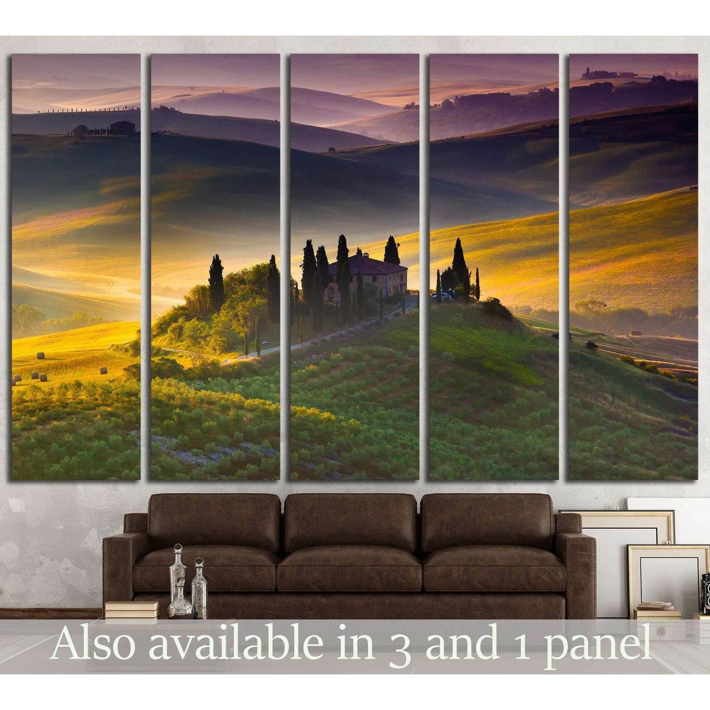 Tuscany, landscape. Italy №2609 Ready to Hang Canvas Print - Zellart Canvas Prints ALL_Products, s-2609