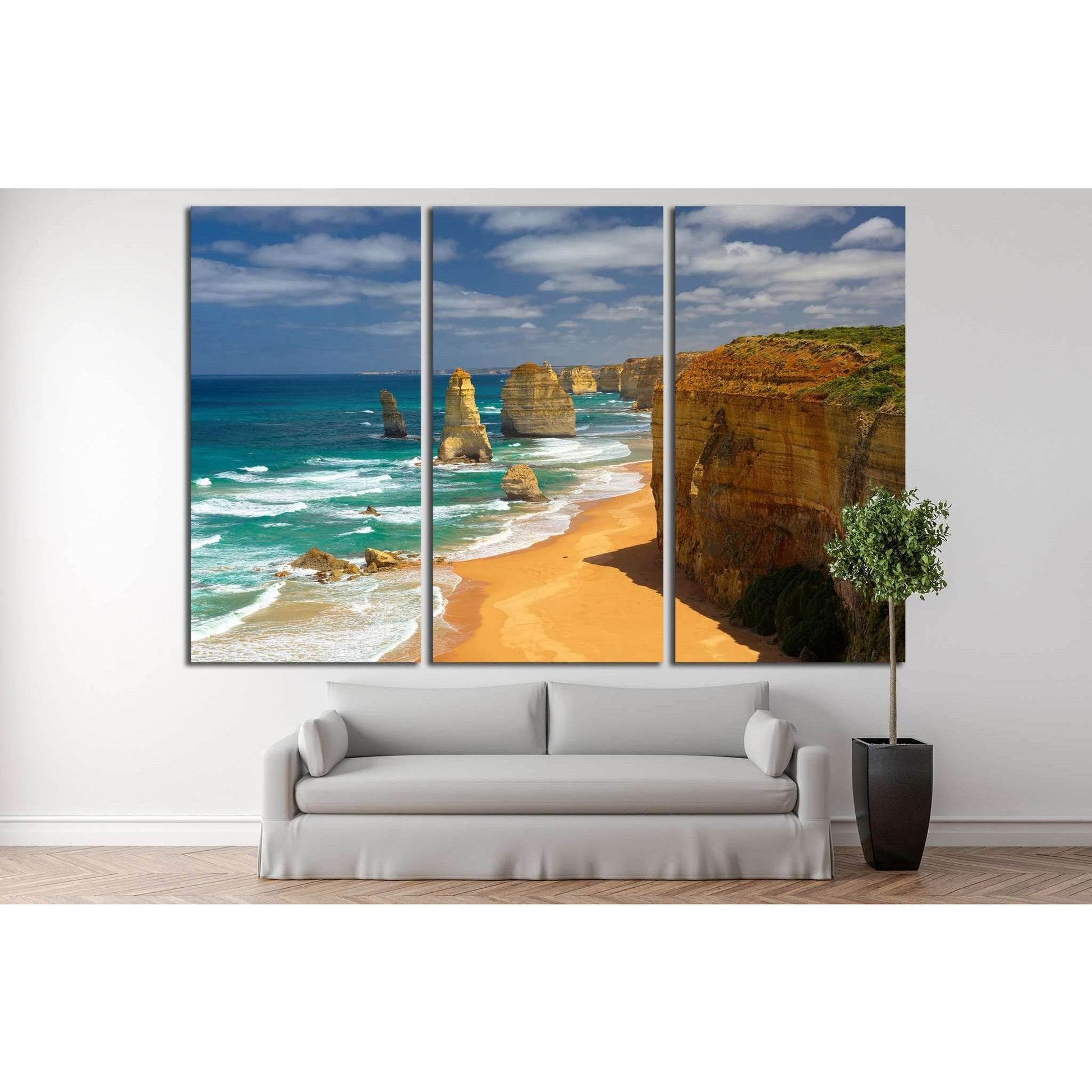 Twelve Apostles, Australia №840 Ready to Hang Canvas Print - Zellart Canvas Prints ALL_Products, s-840