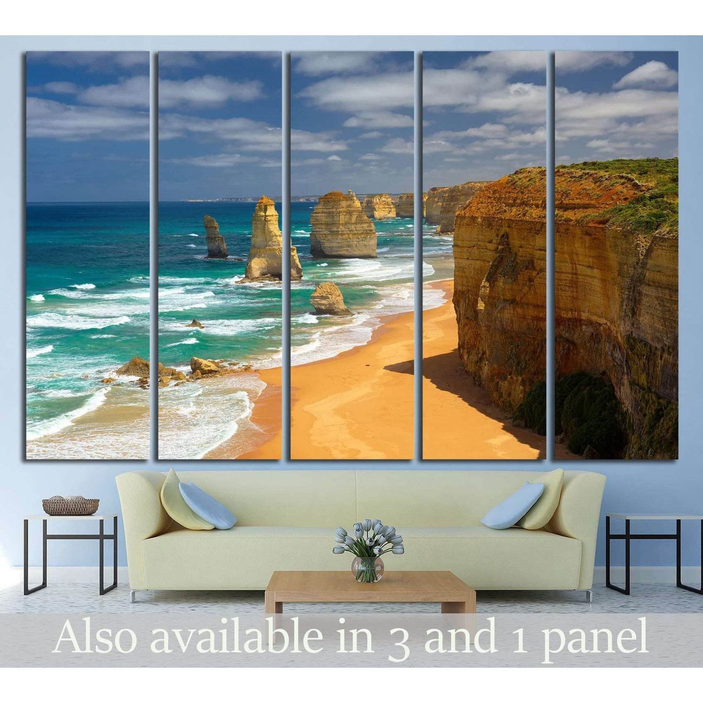 Twelve Apostles, Australia №840 Ready to Hang Canvas Print - Zellart Canvas Prints ALL_Products, s-840