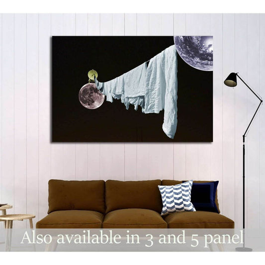 twitter calling facebook over (Eugenia Loli) №3411 Ready to Hang Canvas Print - Zellart Canvas Prints ALL_Products, s-3411