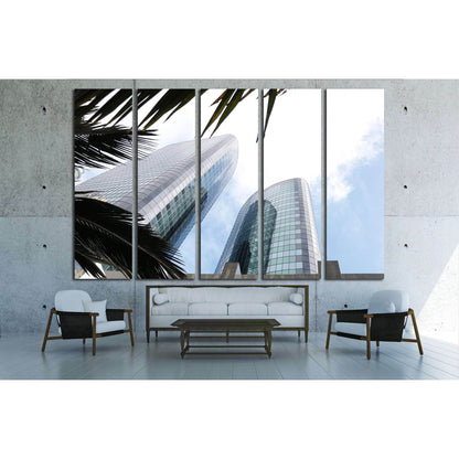 Two highrises №2386 Ready to Hang Canvas Print - Zellart Canvas Prints ALL_Products, s-2386