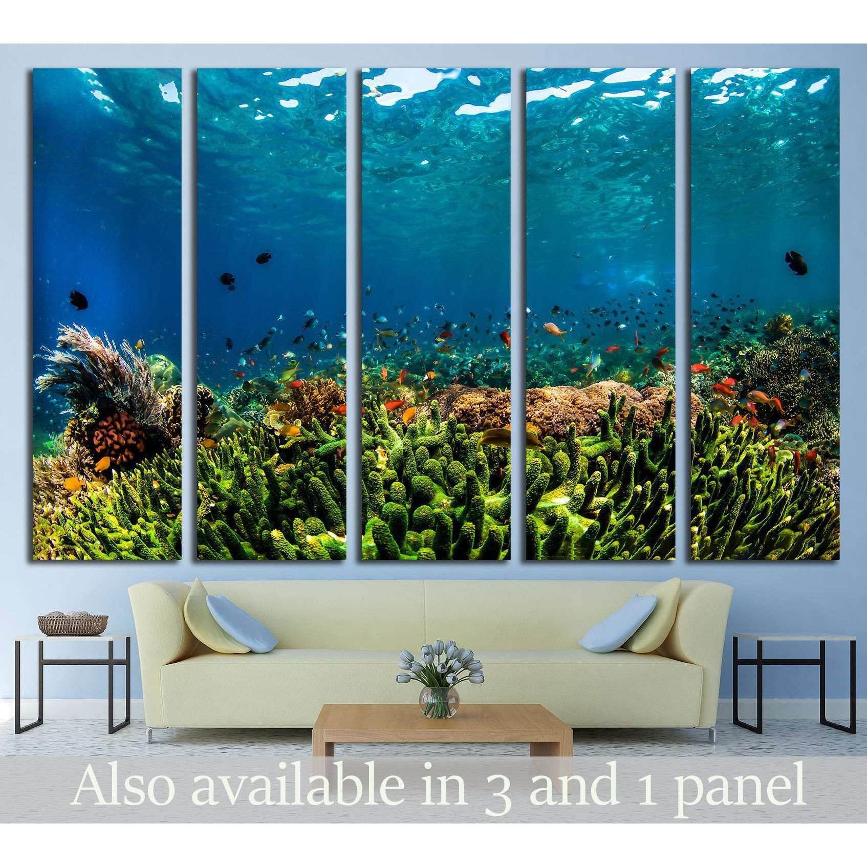 Underwater Fauna №515 Ready to Hang Canvas Print - Zellart Canvas Prints ALL_Products, s-515