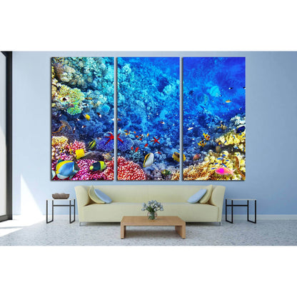 Underwater world №3068 Ready to Hang Canvas Print - Zellart Canvas Prints ALL_Products, s-3068