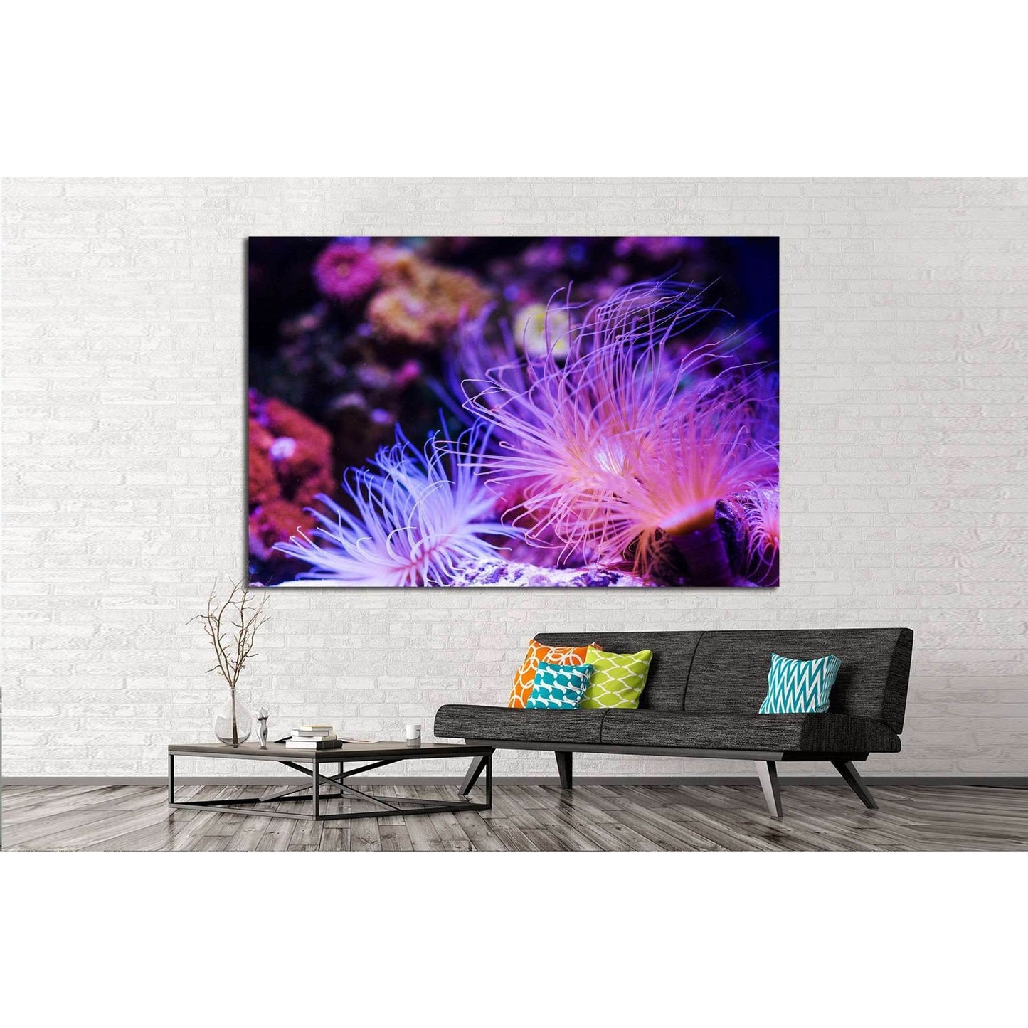 Underwater World, Coral Reef №1421 Ready to Hang Canvas Print - Zellart Canvas Prints ALL_Products, s-1421