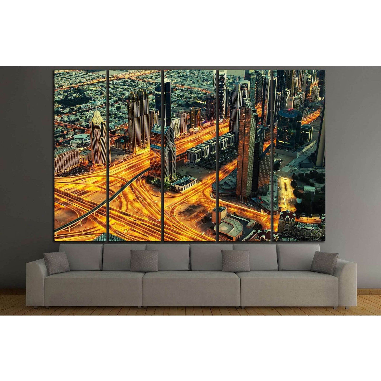 United Arab Emirates, UAE №857 Ready to Hang Canvas Print - Zellart Canvas Prints ALL_Products, s-857