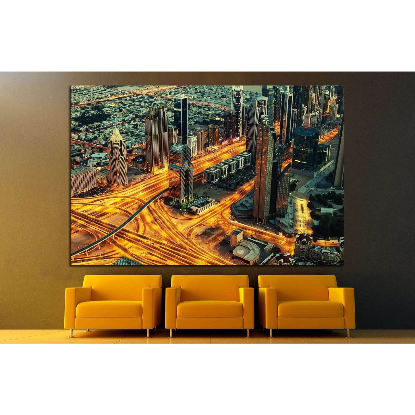 United Arab Emirates, UAE №857 Ready to Hang Canvas Print - Zellart Canvas Prints ALL_Products, s-857