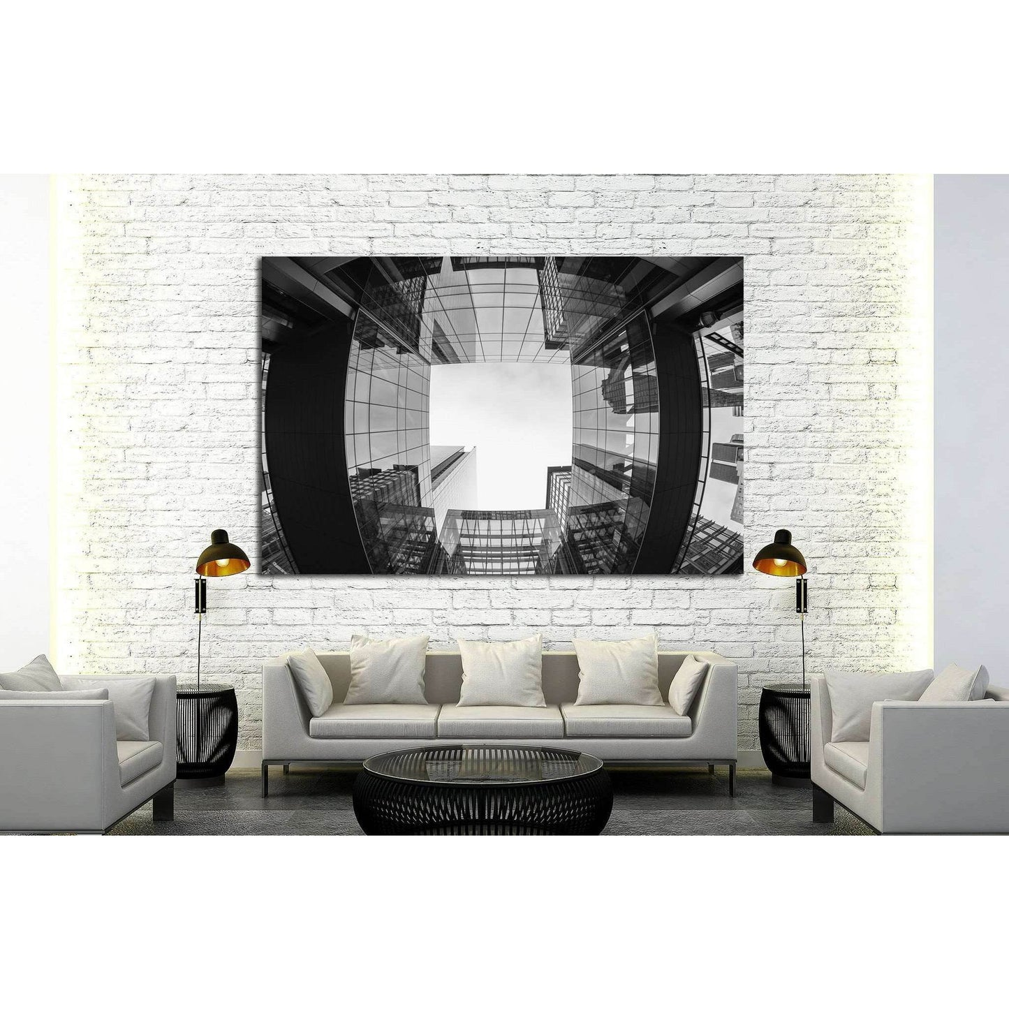 Uptown Charlotte, North Carolina №1043 Ready to Hang Canvas Print - Zellart Canvas Prints ALL_Products, s-1043