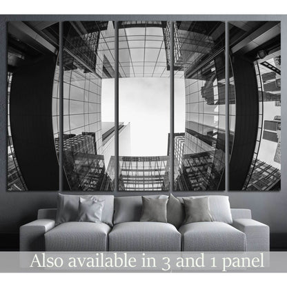 Uptown Charlotte, North Carolina №1043 Ready to Hang Canvas Print - Zellart Canvas Prints ALL_Products, s-1043