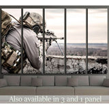 U.S. Army sniper №551 Ready to Hang Canvas Print