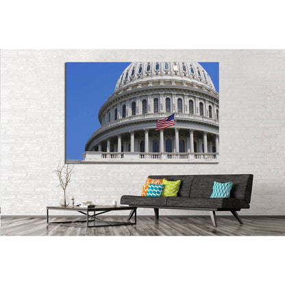 US Capitol Building in Washington DC №1284 Ready to Hang Canvas Print - Zellart Canvas Prints ALL_Products, s-1284